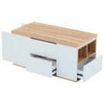 WLiftable multi-function coffee table - table top opens to 2 tables, large capacity, - Image 11