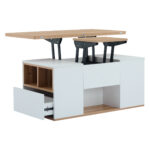 WLiftable multi-function coffee table - table top opens to 2 tables, large capacity, - Image 27