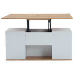 WLiftable multi-function coffee table - table top opens to 2 tables, large capacity, - Image 30