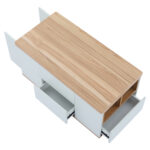 WLiftable multi-function coffee table - table top opens to 2 tables, large capacity, - Image 36