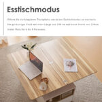 WLiftable multi-function coffee table - table top opens to 2 tables, large capacity, - Image 39