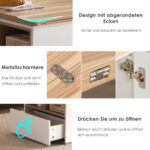 WLiftable multi-function coffee table - table top opens to 2 tables, large capacity, - Image 40