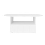 Coffee table, cloud-shaped coffee table with drawers and storage compartments. - Image 23