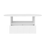 Coffee table, cloud-shaped coffee table with drawers and storage compartments. - Image 24