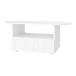 Coffee table, cloud-shaped coffee table with drawers and storage compartments. - Image 25