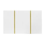 White coffee table with high gloss, modern and simple, with 2 drawers - Image 13