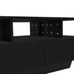 Moderný vysokolesklý konferenčný stolík s LED osvetlením a 2 zásuvkami – Štýlový bočný stolík s rozmermi 90x55x41 cm – Obrázok 27