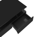 Modern high-gloss coffee table with LED lighting and 2 drawers – Stylish 90x55x41 cm side table with - Image 33