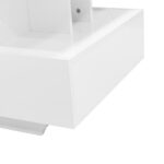 Modern high-gloss coffee table with LED lighting and 2 drawers – Stylish 90x55x41 cm side table with - Image 25