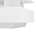 Modern high-gloss coffee table with LED lighting and 2 drawers – Stylish 90x55x41 cm side table with - Image 30