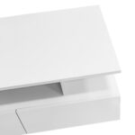 Modern high-gloss coffee table with LED lighting and 2 drawers – Stylish 90x55x41 cm side table with - Image 31