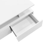 Modern high-gloss coffee table with LED lighting and 2 drawers – Stylish 90x55x41 cm side table with - Image 34