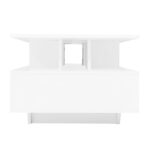 Modern high-gloss coffee table with LED lighting and 2 drawers – Stylish 90x55x41 cm side table with - Image 39