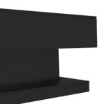 High-Gloss Lift-Top Tea Table, LED Coffee Table 100x50x45 cm with LED Lighting - Half-Raisable Design - Image 18