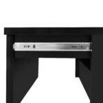 High-Gloss Lift-Top Tea Table, LED Coffee Table 100x50x45 cm with LED Lighting - Half-Raisable Design - Image 28