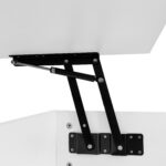 High-Gloss Lift-Top Tea Table, LED Coffee Table 100x50x45 cm with LED Lighting - Half-Raisable Design - Image 31