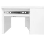 High-Gloss Lift-Top Tea Table, LED Coffee Table 100x50x45 cm with LED Lighting - Half-Raisable Design - Image 38