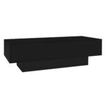 Modern Black High-Gloss Coffee Table, 115 x 55 x 34 cm, with 2 Drawers, LED Lighting and 30 kg Load Capacity - Image 10