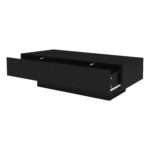 Modern Black High-Gloss Coffee Table, 115 x 55 x 34 cm, with 2 Drawers, LED Lighting and 30 kg Load Capacity - Image 12