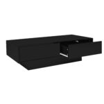 Modern Black High-Gloss Coffee Table, 115 x 55 x 34 cm, with 2 Drawers, LED Lighting and 30 kg Load Capacity - Image 17