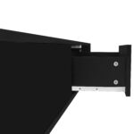 Moderný čierny konferenčný stolík s vysokým leskom, 115 x 55 x 34 cm, s 2 zásuvkami, LED osvetlením a nosnosťou 30 kg – Obrázok 23