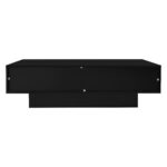 Modern Black High-Gloss Coffee Table, 115 x 55 x 34 cm, with 2 Drawers, LED Lighting and 30 kg Load Capacity - Image 76