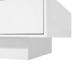 Modern High-Gloss Coffee Table in White, 115 x 55 x 34 cm, with 2 Drawers, LED Lighting and 30 kg Load Capacity - Image 30