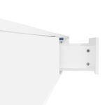 Moderný vysokolesklý konferenčný stolík v bielej farbe, 115 x 55 x 34 cm, s 2 zásuvkami, LED osvetlením a nosnosťou 30 kg – Obrázok 73