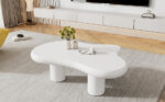 Irregular Cloud-Shaped Coffee Table, 97cm Length, 67cm Width, 32cm Height, MDF with Felt Pads - Image 10