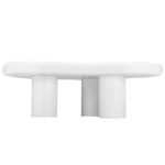 Irregular Cloud-Shaped Coffee Table, 97cm Length, 67cm Width, 32cm Height, MDF with Felt Pads - Image 2