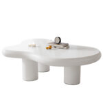 Irregular Cloud-Shaped Coffee Table, 97cm Length, 67cm Width, 32cm Height, MDF with Felt Pads - Image 23