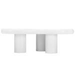 Irregular Cloud-Shaped Coffee Table, 97cm Length, 67cm Width, 32cm Height, MDF with Felt Pads - Image 4