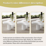 Irregular Cloud-Shaped Coffee Table, 97cm Length, 67cm Width, 32cm Height, MDF with Felt Pads - Image 45