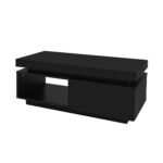 Modern High-Gloss Coffee Table with LED Lighting, 100x50x40.3 cm - Elegant Table with Drawer and Storage - Image 29