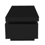 Modern High-Gloss Coffee Table with LED Lighting, 100x50x40.3 cm - Elegant Table with Drawer and Storage - Image 37
