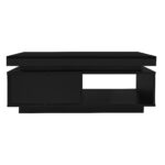 Modern High-Gloss Coffee Table with LED Lighting, 100x50x40.3 cm - Elegant Table with Drawer and Storage - Image 38