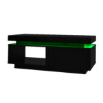 Modern High-Gloss Coffee Table with LED Lighting, 100x50x40.3 cm - Elegant Table with Drawer and Storage - Image 42