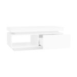 Modern High-Gloss Coffee Table with LED Lighting, 100x50x40.3 cm - Elegant Table with Drawer and Storage - Image 20