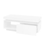 Modern High-Gloss Coffee Table with LED Lighting, 100x50x40.3 cm - Elegant Table with Drawer and Storage - Image 25
