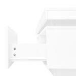 Moderný vysokolesklý konferenčný stôl s LED osvetlením, 100x50x40,3 cm - Elegantný stôl so zásuvkou a úložným priestorom – Obrázok 26