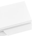 Moderný vysokolesklý konferenčný stôl s LED osvetlením, 100x50x40,3 cm - Elegantný stôl so zásuvkou a úložným priestorom – Obrázok 29