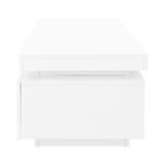 Modern High-Gloss Coffee Table with LED Lighting, 100x50x40.3 cm - Elegant Table with Drawer and Storage - Image 30