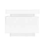 Modern High-Gloss Coffee Table with LED Lighting, 100x50x40.3 cm - Elegant Table with Drawer and Storage - Image 31