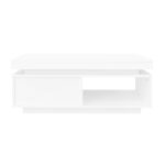 Modern High-Gloss Coffee Table with LED Lighting, 100x50x40.3 cm - Elegant Table with Drawer and Storage - Image 71