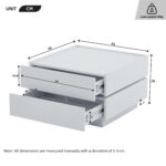Functional Coffee Table for the Living Room, 360° Rotatable, Rotating Table Top with 2 Shelves and Storage - Image 17