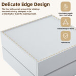 Functional Coffee Table for the Living Room, 360° Rotatable, Rotating Table Top with 2 Shelves and Storage - Image 18