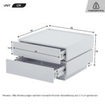 Functional Coffee Table for the Living Room, 360° Rotatable, Rotating Table Top with 2 Shelves and Storage - Image 19