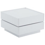 Functional Coffee Table for the Living Room, 360° Rotatable, Rotating Table Top with 2 Shelves and Storage - Image 35