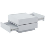 Functional Coffee Table for the Living Room, 360° Rotatable, Rotating Table Top with 2 Shelves and Storage - Image 40