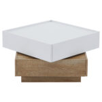 Functional Living Room Coffee Table, 360° Rotatable, Rotating Table Top with 2 Tiers and Storage Function - Image 32